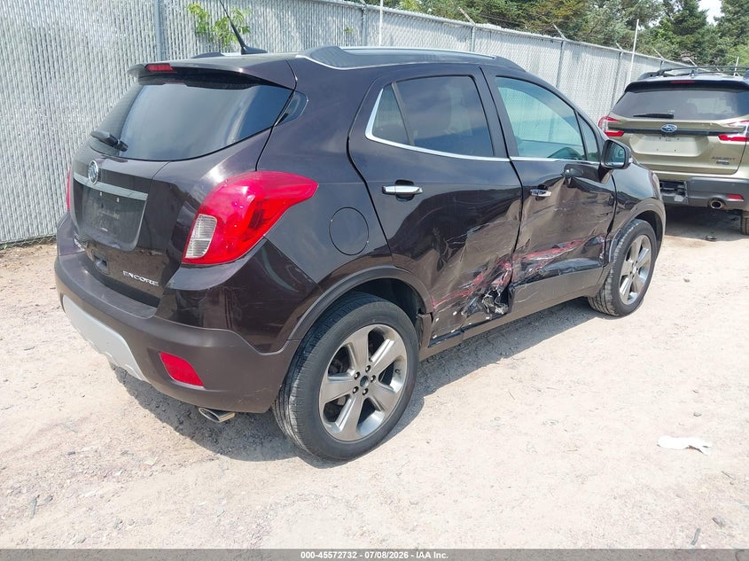 Vin: kl4cjasb7eb573644, lot: 46071061, buick encore 20144