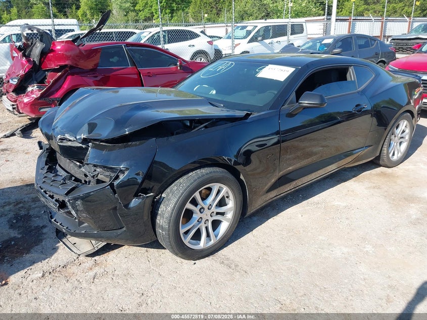 2019 Chevrolet Camaro, Front End, IAAI, VIN 1G1FB1RX9K0159699 — photo 2