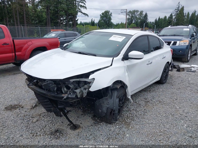2017 Nissan Sentra, Удар спереду, IAAI, VIN 3N1AB7AP5HY329302 — фото 2