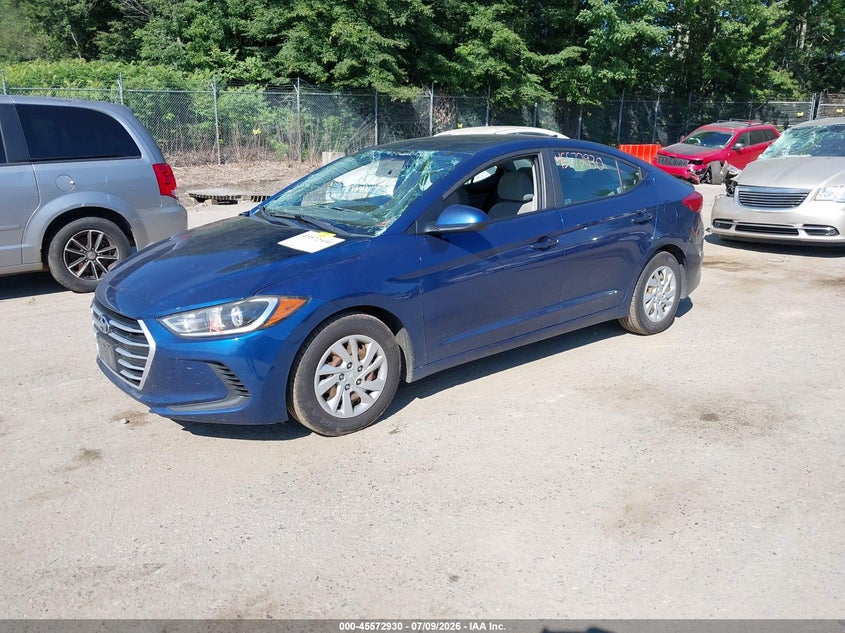 2017 Hyundai Elantra, Удар спереду, IAAI, VIN 5NPD74LF5HH100064 — фото 2