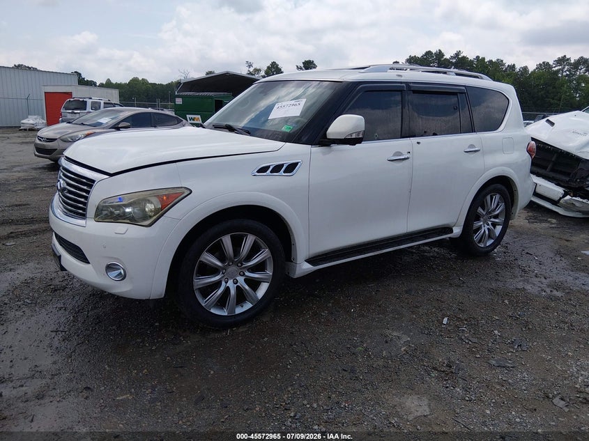 2012 Infiniti QX56, Вандалізм, IAAI, VIN JN8AZ2NE7C9022947 — фото 2