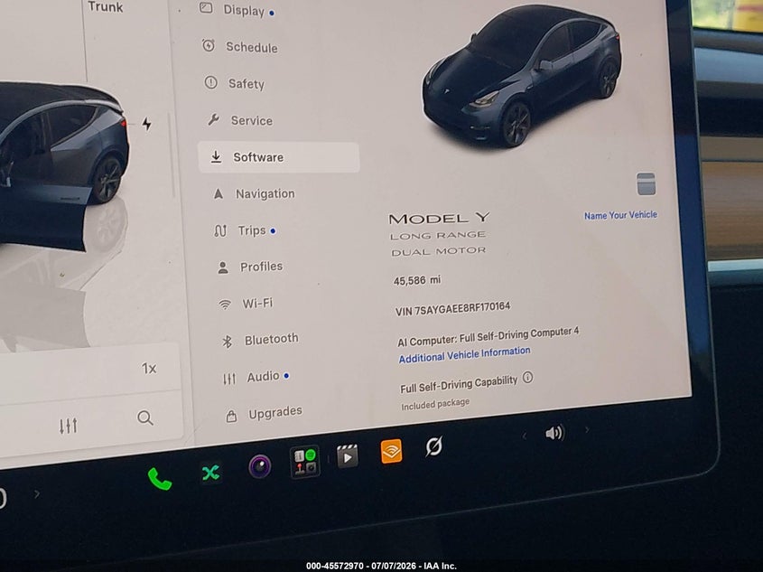 2024 Tesla Model Y Long Range Dual Motor All-Wheel Drive VIN: 7SAYGAEE8RF170164 Lot: 45572970