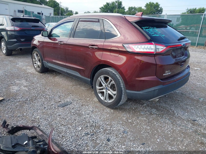 Vin: 2fmpk4k8xgbb43609, lot: 46071488, ford edge titanium 20163