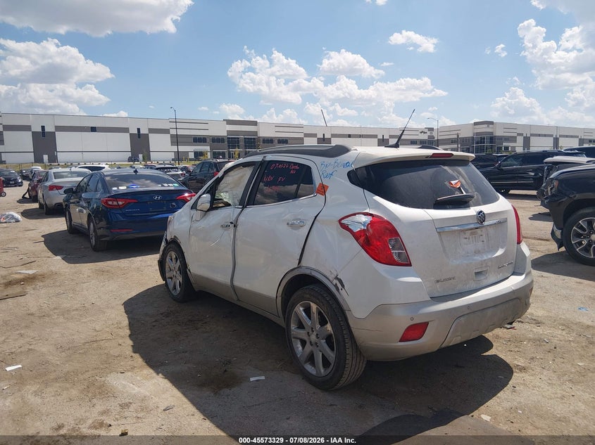 Vin: kl4cjdsb6eb781709, lot: 46071658, buick encore premium 20143