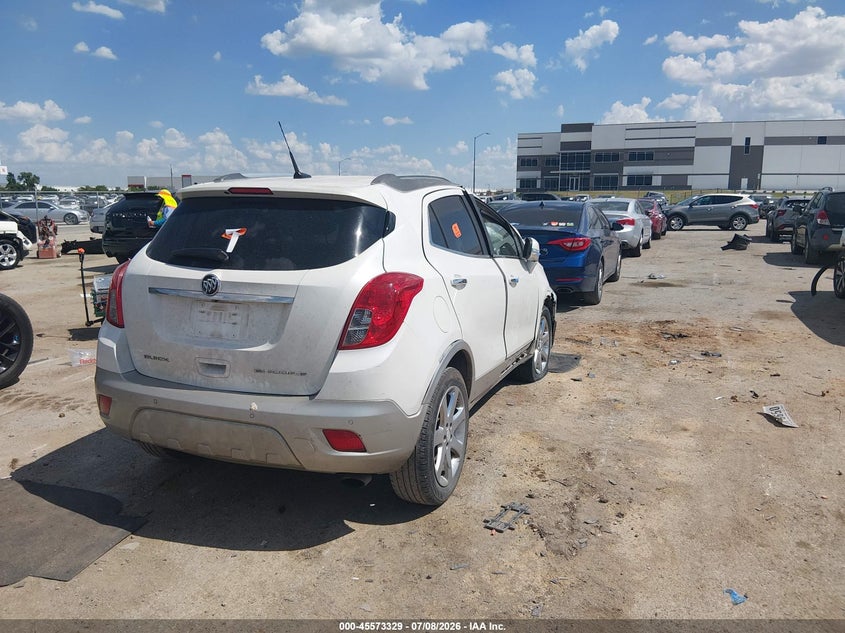 Vin: kl4cjdsb6eb781709, lot: 46071658, buick encore premium 20144