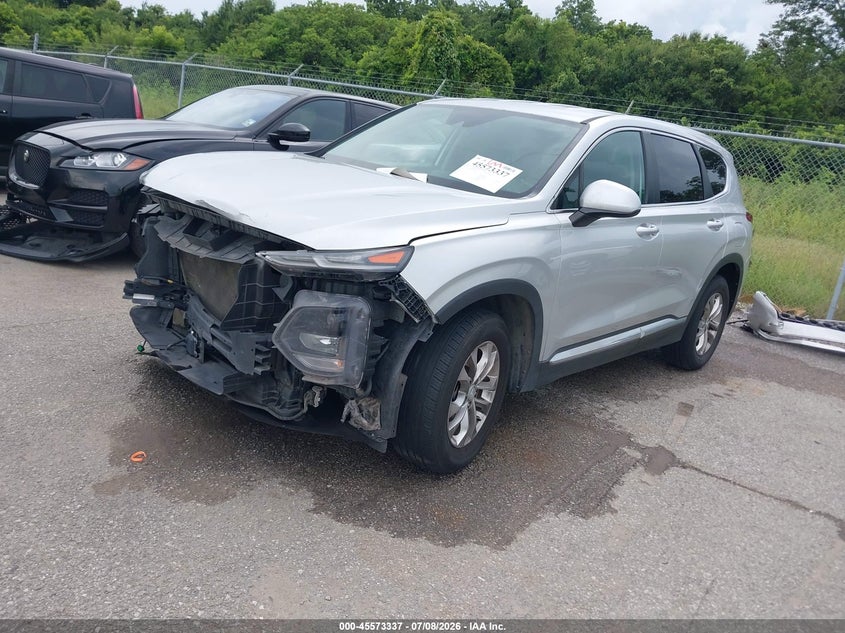 2019 Hyundai Santa Fe, Front End, IAAI, VIN 5NMS23AD0KH017261 — photo 2