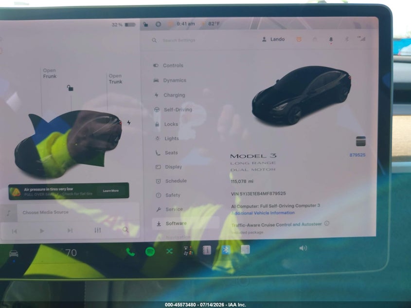 2021 TESLA MODEL 3 auction photo 7