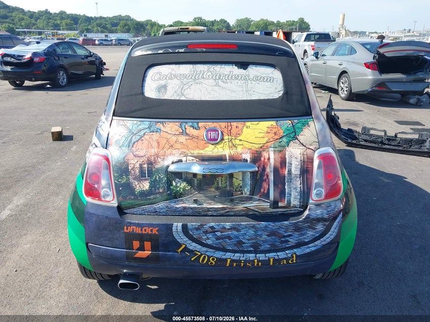 2013 Fiat 500C Pop VIN: 3C3CFFDRXDT742961 Lot: 45573508