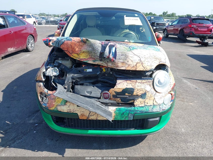 2013 Fiat 500C Pop VIN: 3C3CFFDRXDT742961 Lot: 45573508