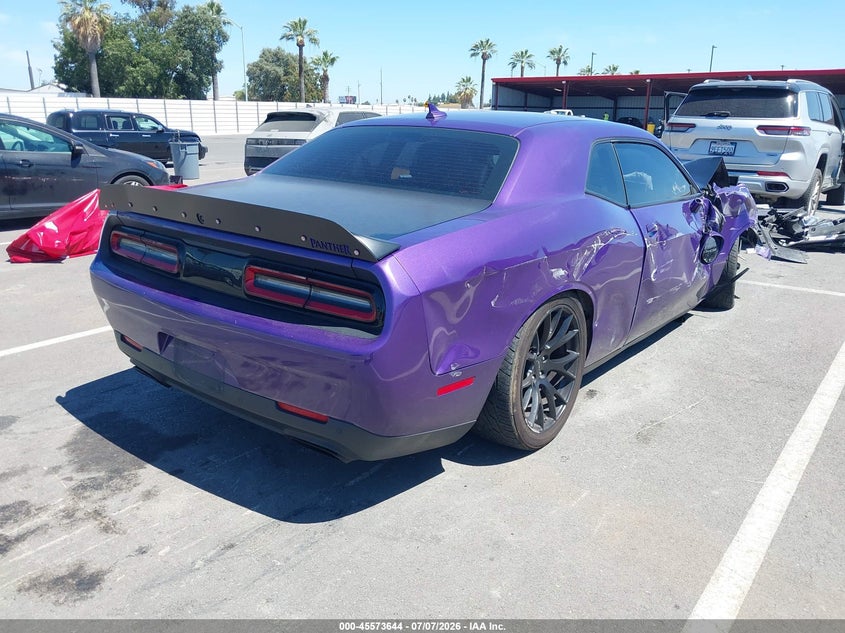 Vin: 2c3cdzc90gh200144, lot: 46071973, dodge challenger srt hellcat 20164