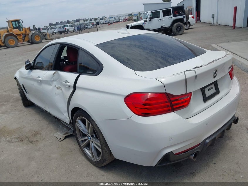 Vin: wba4b1c56gg242329, lot: 46072121, bmw 435i gran coupe 20163
