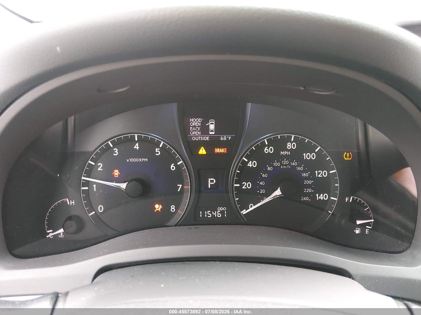 LEXUS RX 350 2011 VIN 2T2BK1BA2BC106789