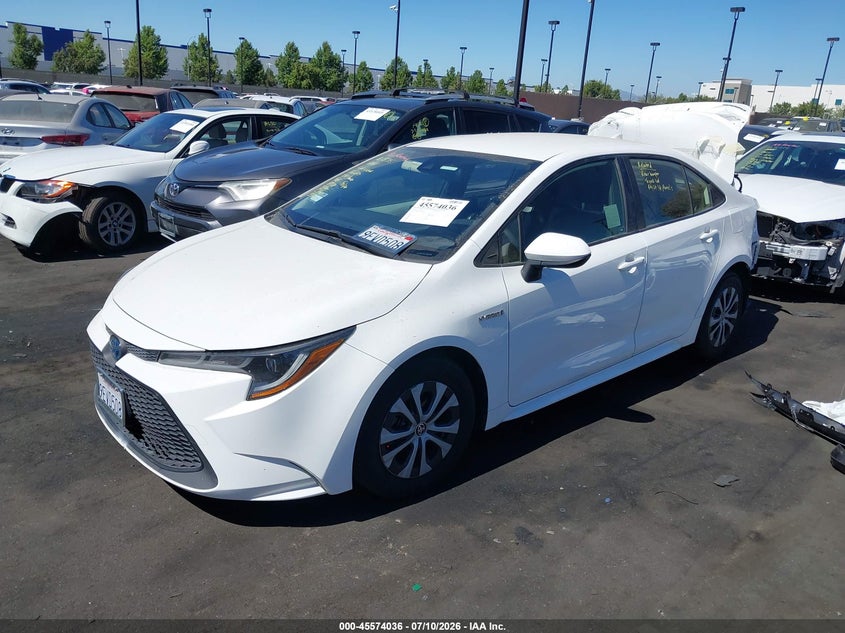 2020 Toyota Corolla, Rear, IAAI, VIN JTDEBRBE2LJ005986 — photo 2