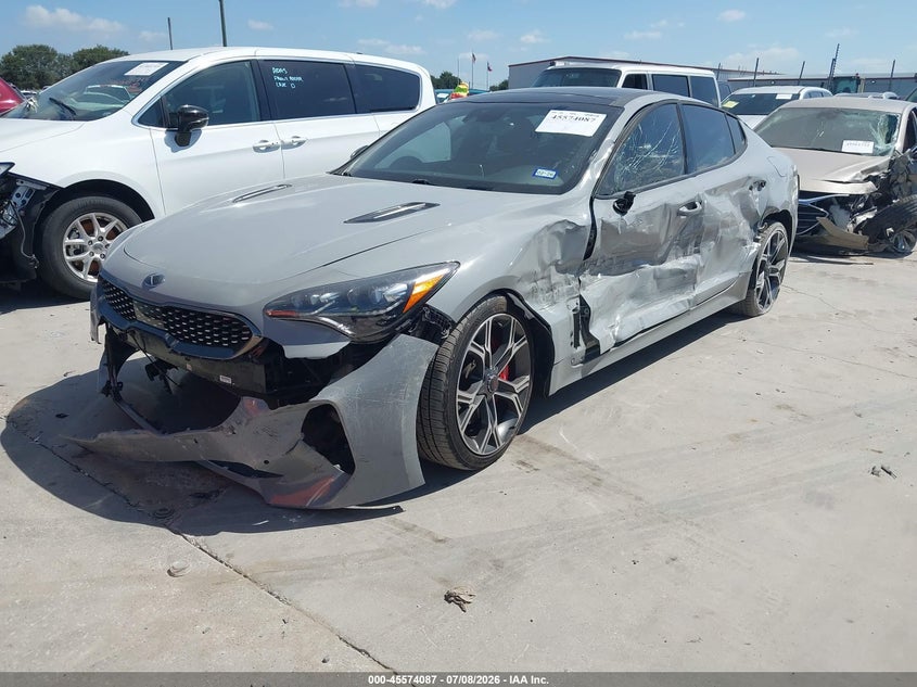 Vin: knae45lc3l6077554, lot: 46072416, kia stinger gt1 20202