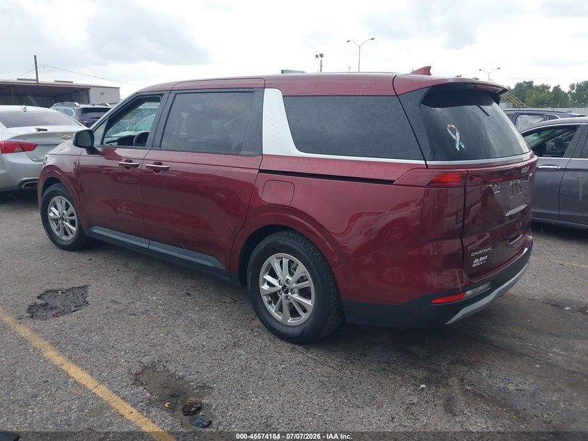 Vin: kndnb4h30p6262713, lot: 46072513, kia carnival mpv lx seat package 20233