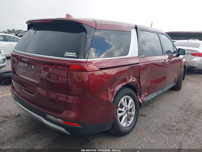 Vin: kndnb4h30p6262713, lot: 46072513, kia carnival mpv lx seat package 20234