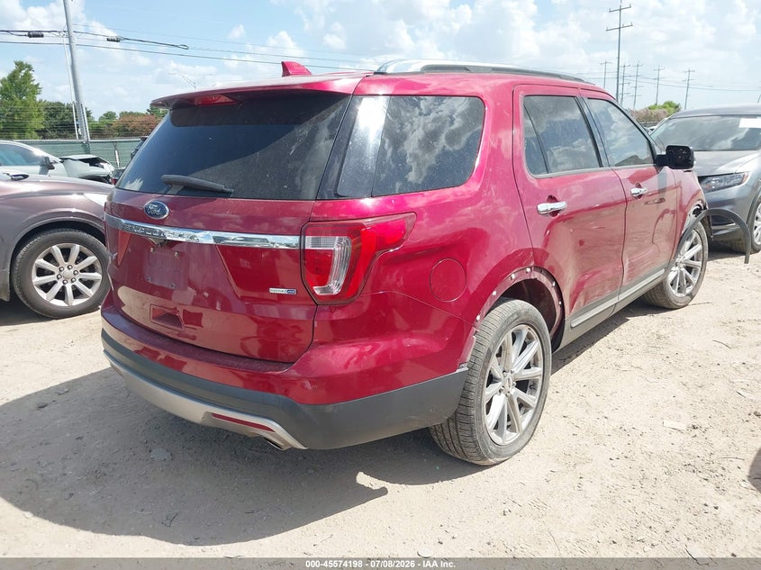 Vin: 1fm5k8f8xggc15393, lot: 46072527, ford explorer limited 20164
