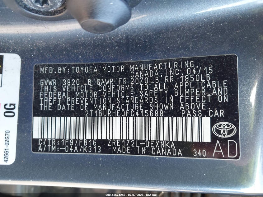 Фото 9 - TOYOTA COROLLA