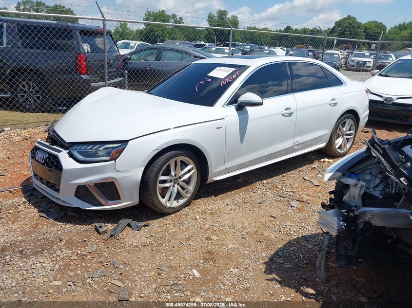 Vin: waueaaf49pa020400, lot: 46072584, audi a4 premium plus 45 tfsi s line quattro s tronic 20232