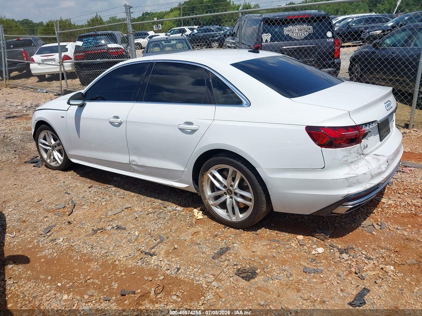Vin: waueaaf49pa020400, lot: 46072584, audi a4 premium plus 45 tfsi s line quattro s tronic 20233