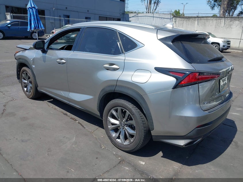 Vin: jtjyarbz7k2125954, lot: 46072663, lexus nx 300 f sport 20193