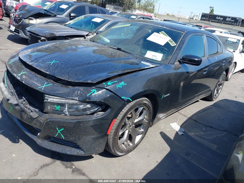 2015 Dodge Charger, Front End, IAAI, VIN 2C3CDXCT0FH896034 — photo 2
