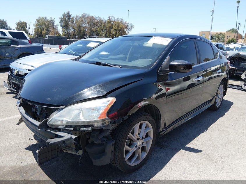 2013 Nissan Sentra, Удар спереду, IAAI, VIN 3N1AB7AP4DL615973 — фото 2