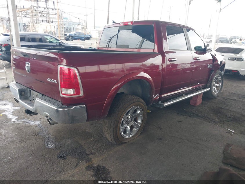 Vin: 1c6rr7nt0hs780713, lot: 46072719, ram 1500 laramie  4x4 5'7 box 20174