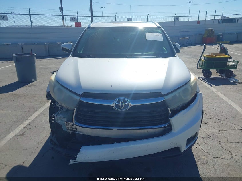 2015 Toyota Highlander Xle V6 VIN: 5TDKKRFH9FS118817 Lot: 45574467