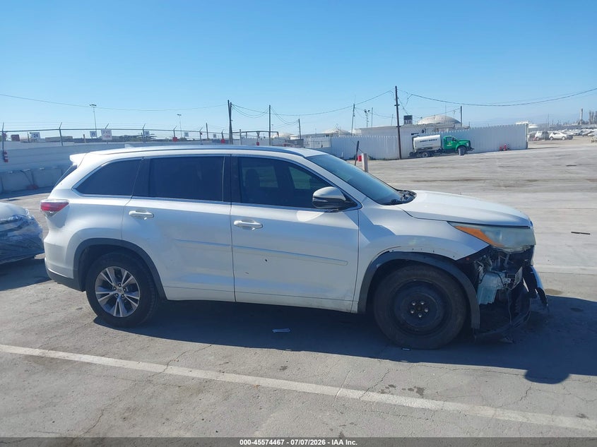2015 Toyota Highlander Xle V6 VIN: 5TDKKRFH9FS118817 Lot: 45574467