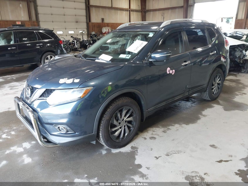 2015 Nissan Rogue, Flood, IAAI, VIN 5N1AT2MV5FC829064 — photo 2