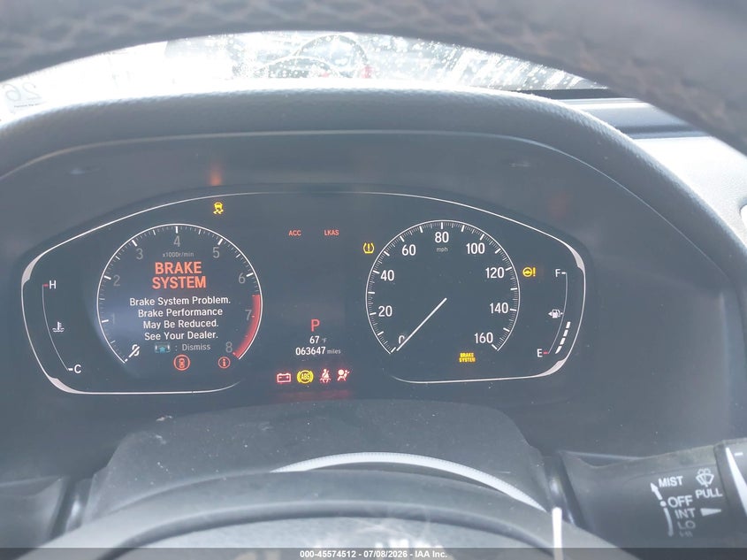 2019 HONDA ACCORD auction photo 7