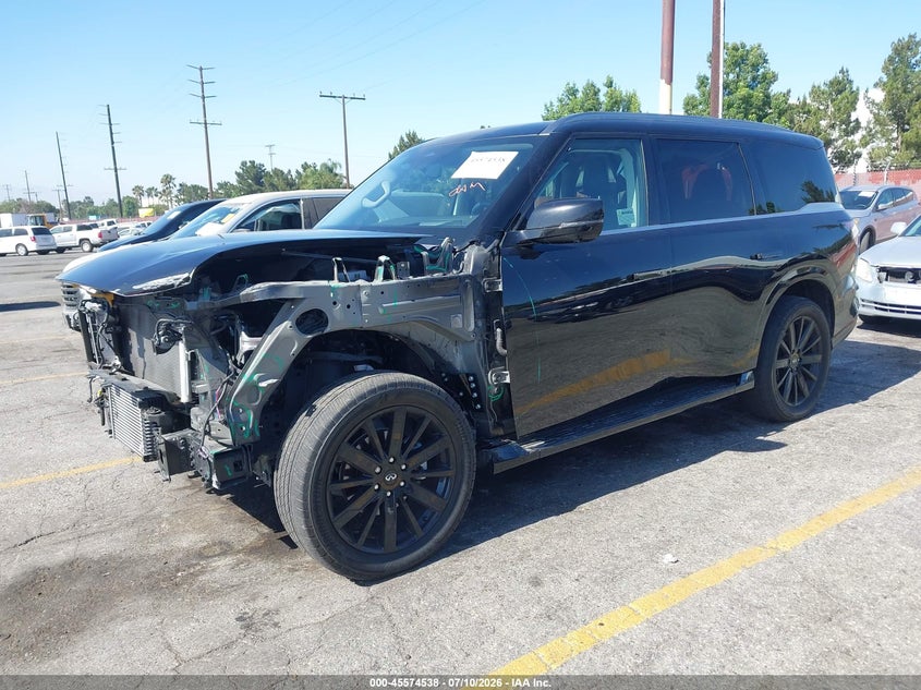 2025 Infiniti Qx80 Sensory Awd, Front End, IAAI, VIN JN8AZ3DE4S9701080 — photo 2