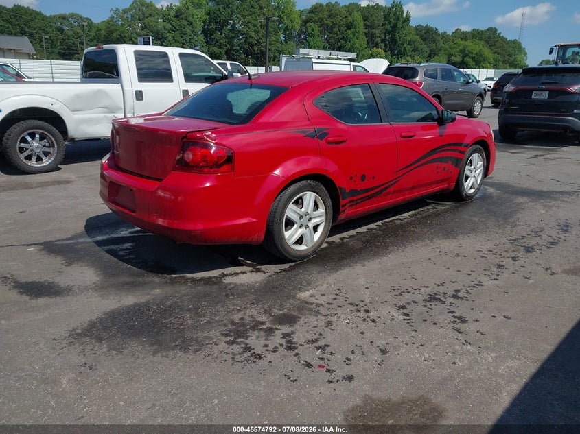 Vin: 1c3cdzab2en110357, lot: 46073145, dodge avenger se 20144