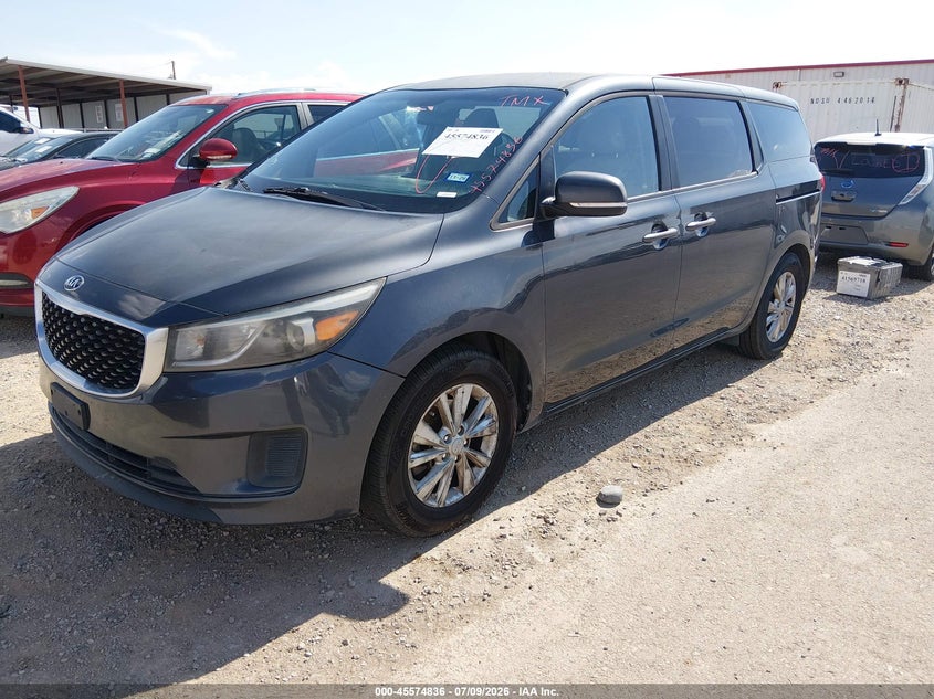 Vin: kndmb5c19h6233171, lot: 46073189, kia sedona lx 20172