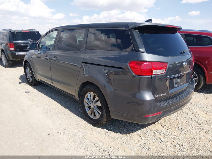 Vin: kndmb5c19h6233171, lot: 46073189, kia sedona lx 20173