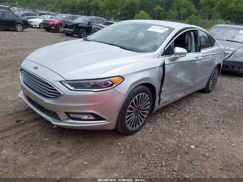 2017 Ford Fusion, Левый бок, IAAI, VIN 3FA6P0HD0HR396137 — фото 2