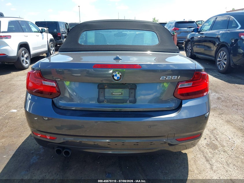 2016 BMW 228I VIN: WBA1K9C5XGV321693 Lot: 45575110