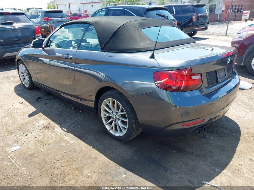 Vin: wba1k9c5xgv321693, lot: 46073463, bmw 228i 20163