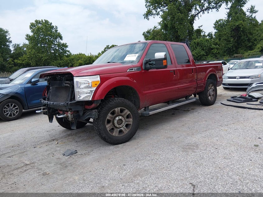 Vin: 1ft7w2b60deb32985, lot: 46073551, ford super duty f-250 srw lariat 20132