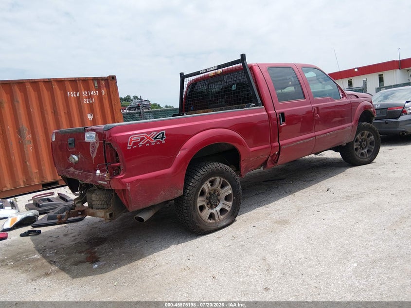 Vin: 1ft7w2b60deb32985, lot: 46073551, ford super duty f-250 srw lariat 20134