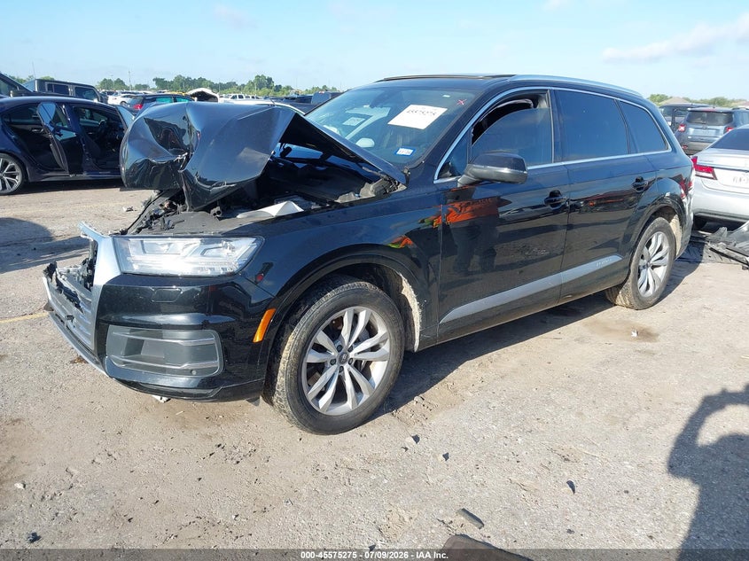 Vin: wa1lhaf72jd006726, lot: 46073628, audi q7 2.0t premium 20182