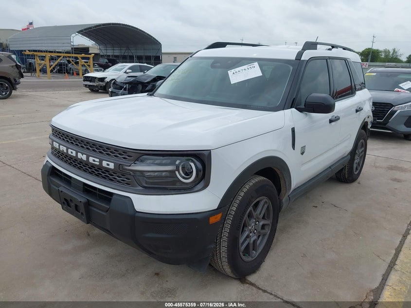 Vin: 3fmcr9bn0srf09214, lot: 46073712, ford bronco sport big bend 20252