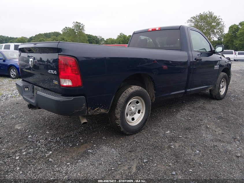 Vin: 3c6jr7dg1hg704734, lot: 46073764, ram 1500 tradesman  4x4 8' box 20174