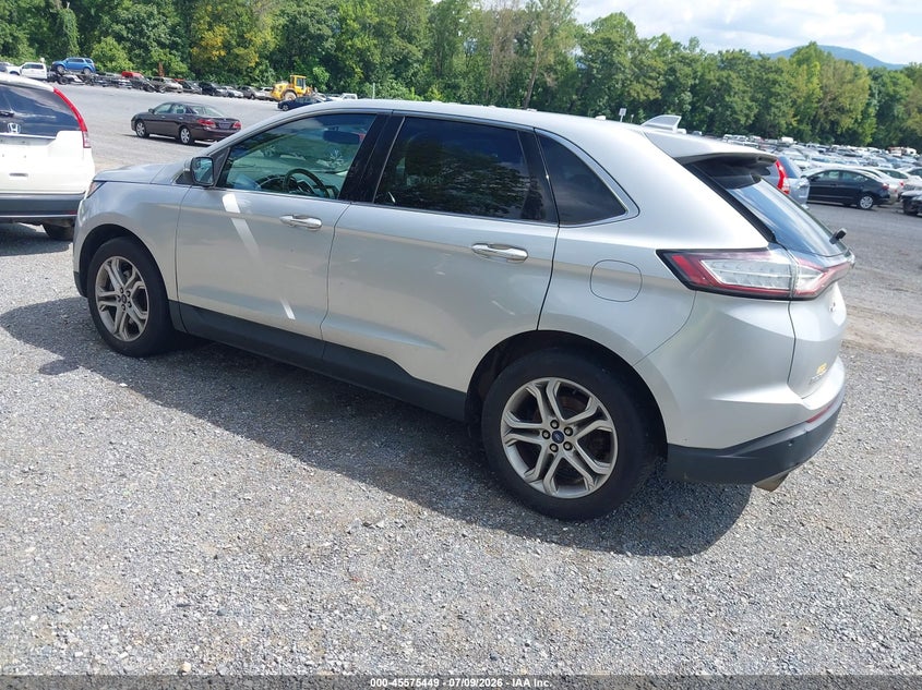 Vin: 2fmtk4k81fbb52339, lot: 46073802, ford edge titanium 20153