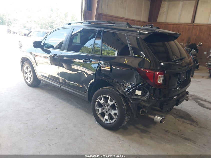 Vin: 5fnyf8h62nb001670, lot: 46073904, honda passport awd trailsport 20223
