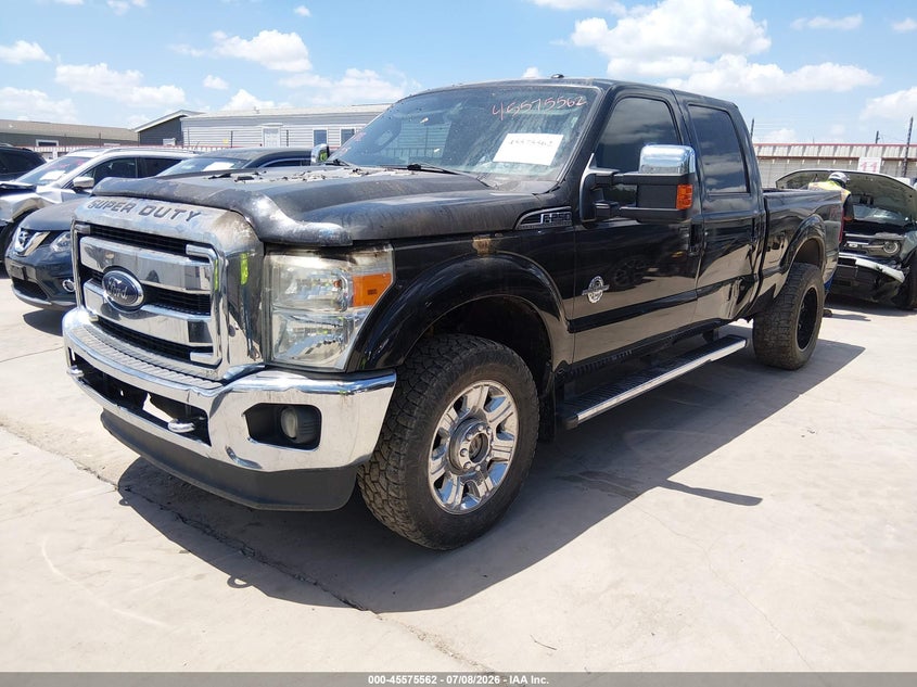 Vin: 1ft7w2bt5ceb95536, lot: 46073915, ford super duty f-250 srw lariat 20122