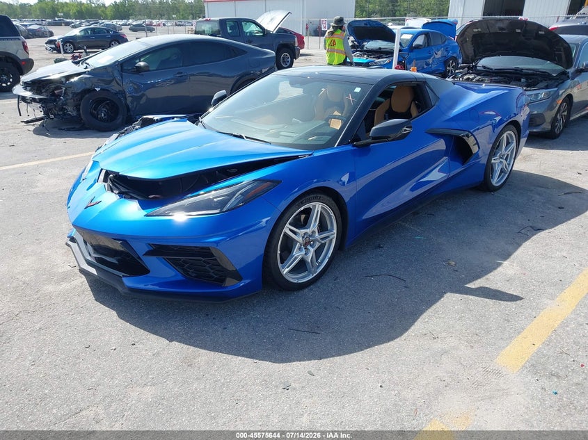 Vin: 1g1yb3d44n5118583, lot: 46073998, chevrolet corvette stingray rwd  2lt 20222