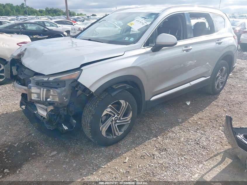 2022 Hyundai Santa Fe Sel, Front & Rear, IAAI, VIN 5NMS2DAJ9NH429923 — photo 2