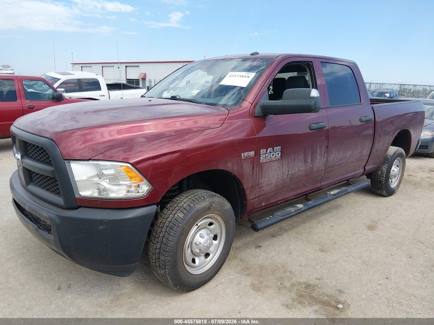 Vin: 3c6tr4ct6jg245468, lot: 46074171, ram 2500 tradesman  4x2 6'4 box 20182